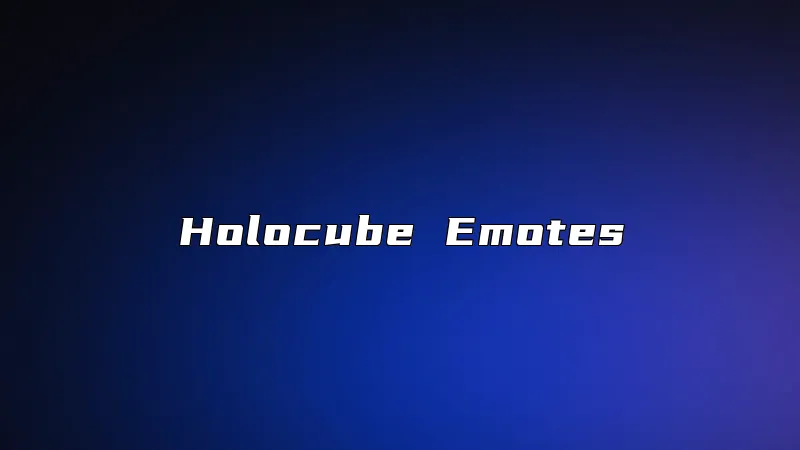 Holocube Emotes