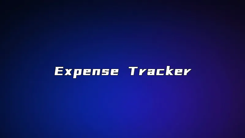 Expense Tracker
