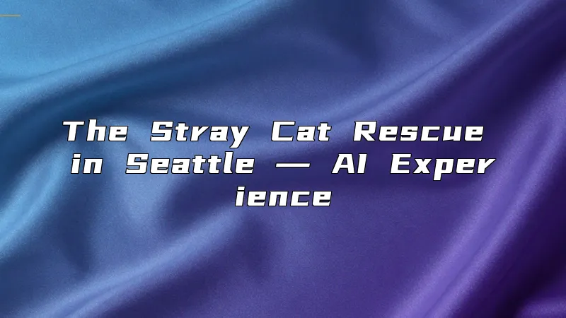 The Stray Cat Rescue in Seattle ― AI Experience