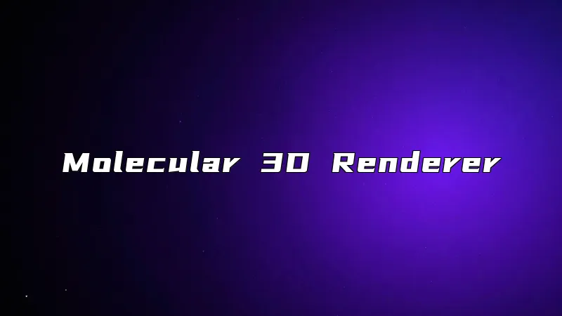 Molecular 3D Renderer