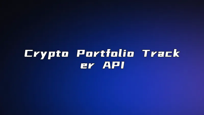 Crypto Portfolio Tracker API