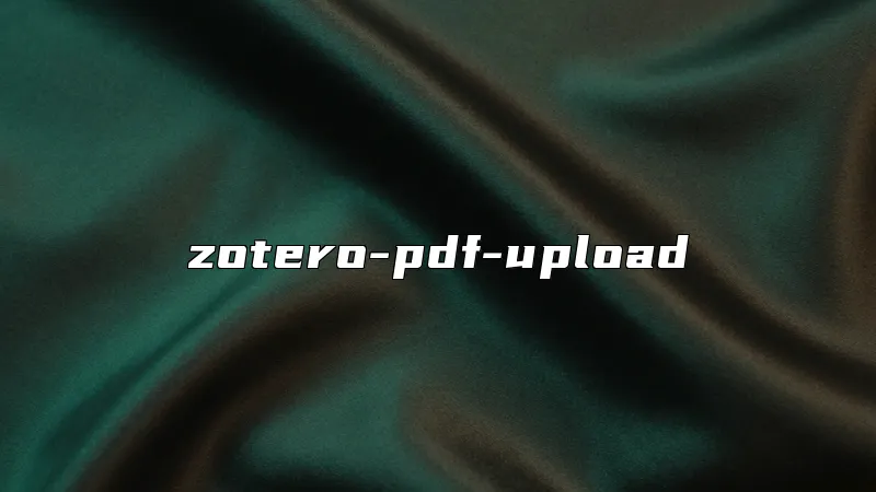 zotero-pdf-upload