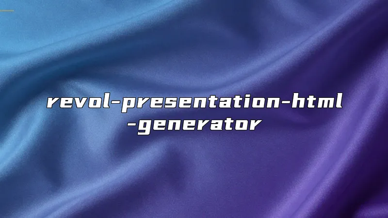 revol-presentation-html-generator