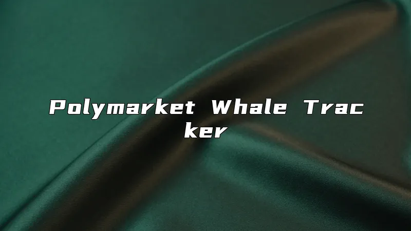 Polymarket Whale Tracker