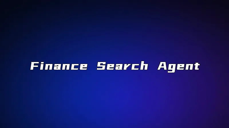 Finance Search Agent