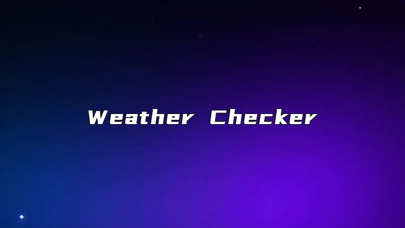 Weather Checker