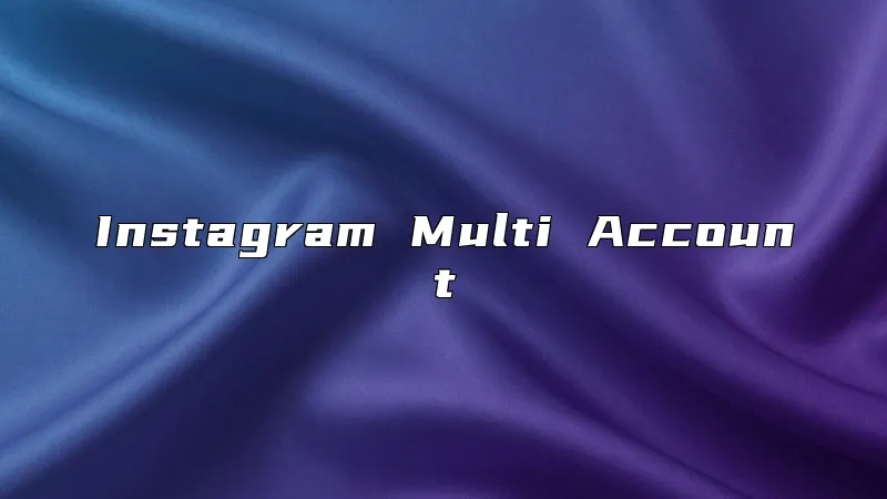 Instagram Multi Account