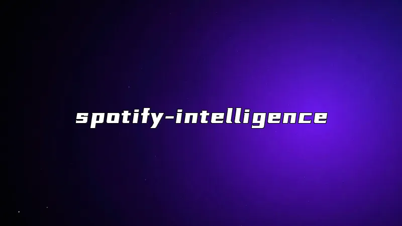 spotify-intelligence