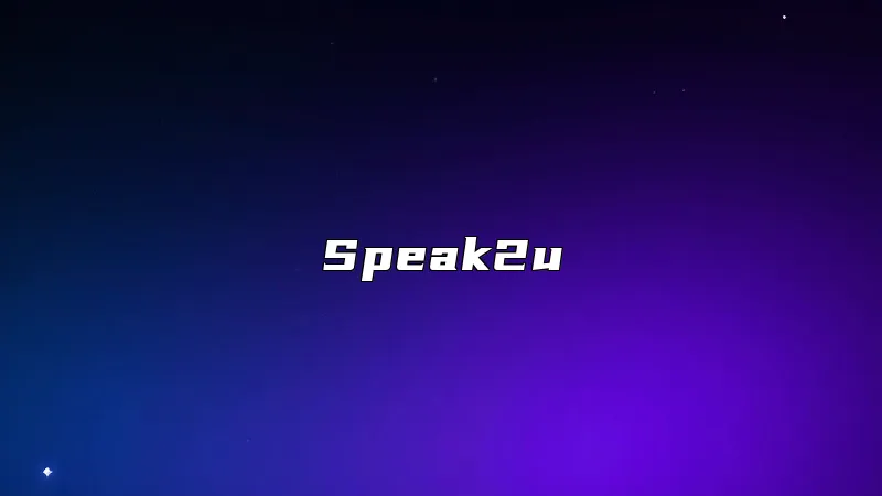 Speak2u