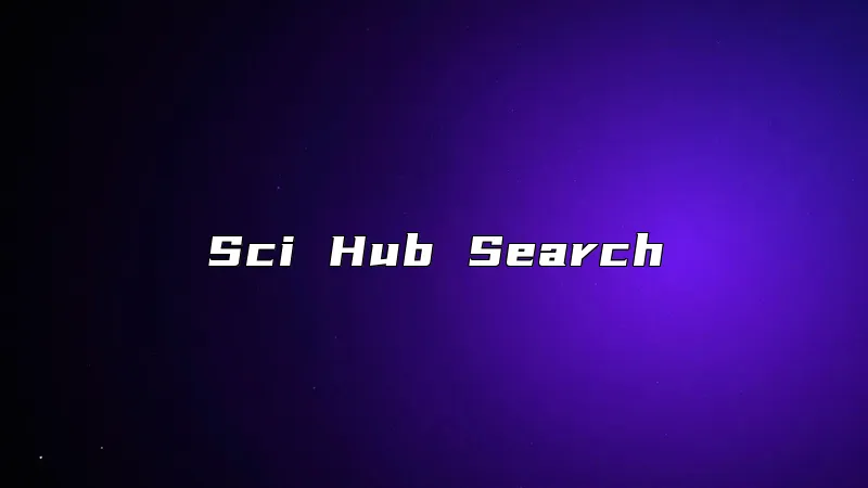 Sci Hub Search