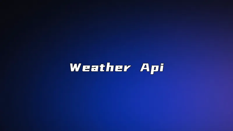 Weather Api