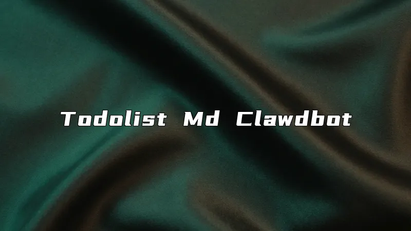Todolist Md Clawdbot
