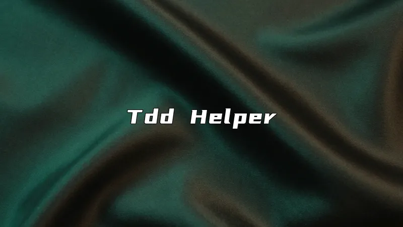 Tdd Helper