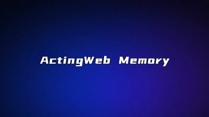 ActingWeb Memory