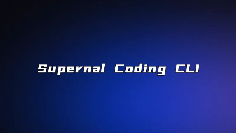 Supernal Coding CLI