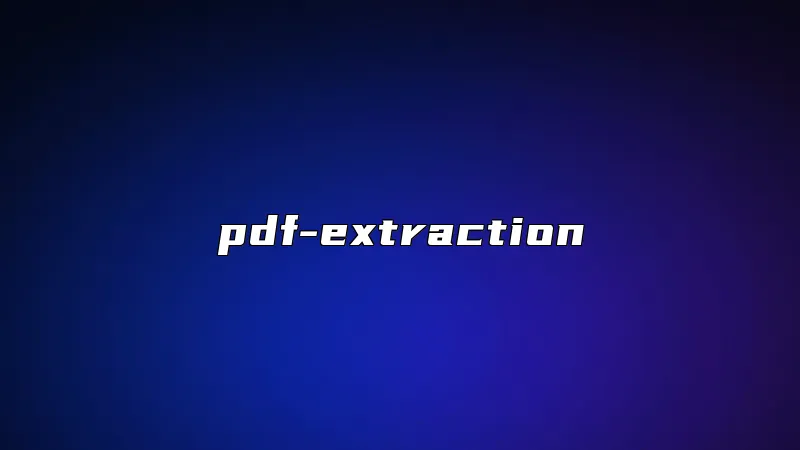 pdf-extraction