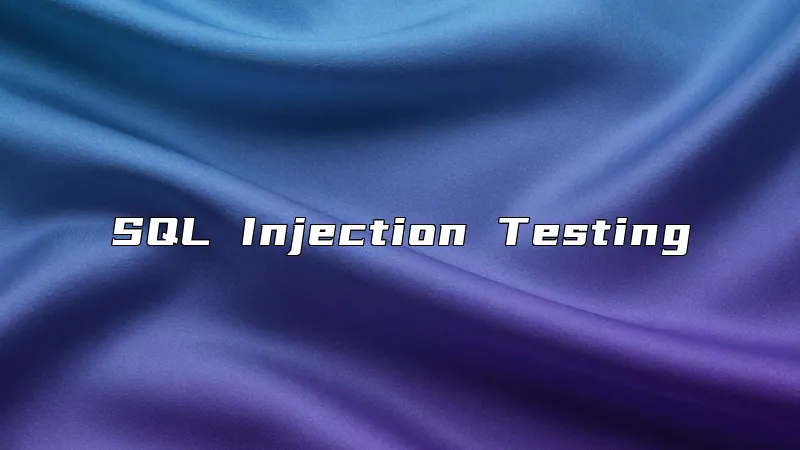 SQL Injection Testing