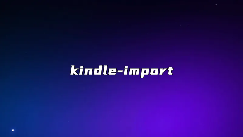 kindle-import